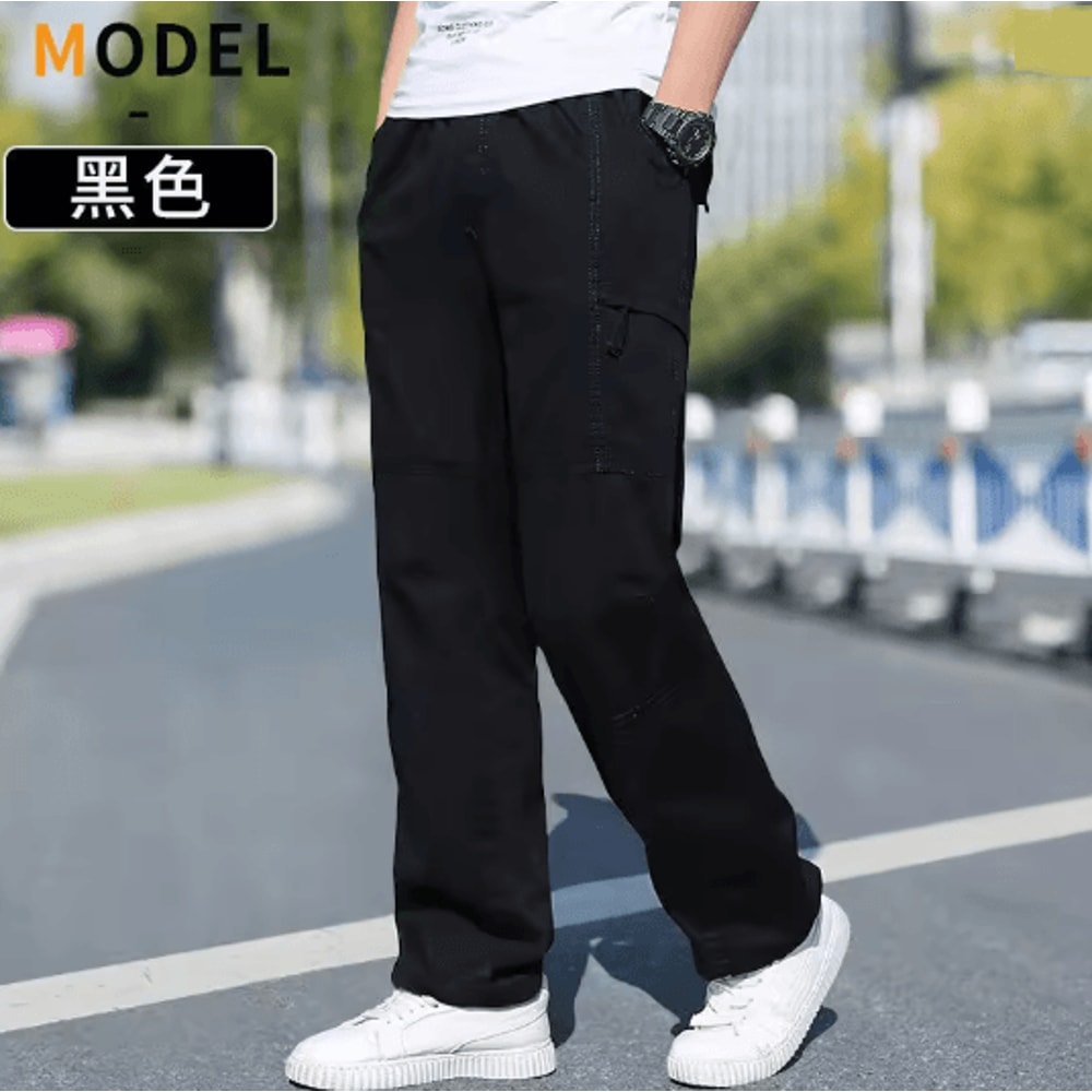 TrailFlex Mens Cargo Pants Breathable Cotton Work Joggers 15