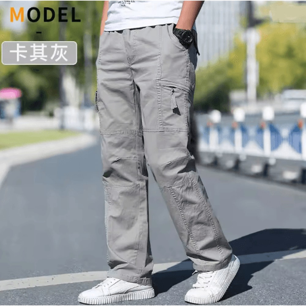 TrailFlex Mens Cargo Pants Breathable Cotton Work Joggers 16