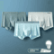 MIIOW Ice Silk Mens Boxer Briefs Antistatic Seamless Underwear Set 4