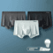 MIIOW Ice Silk Mens Boxer Briefs Antistatic Seamless Underwear Set 8
