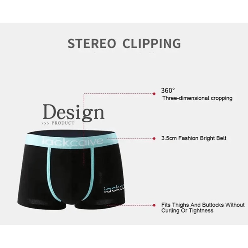 AirSoft Cotton Mens Boxer Shorts Breathable Printed Underwear Set 1