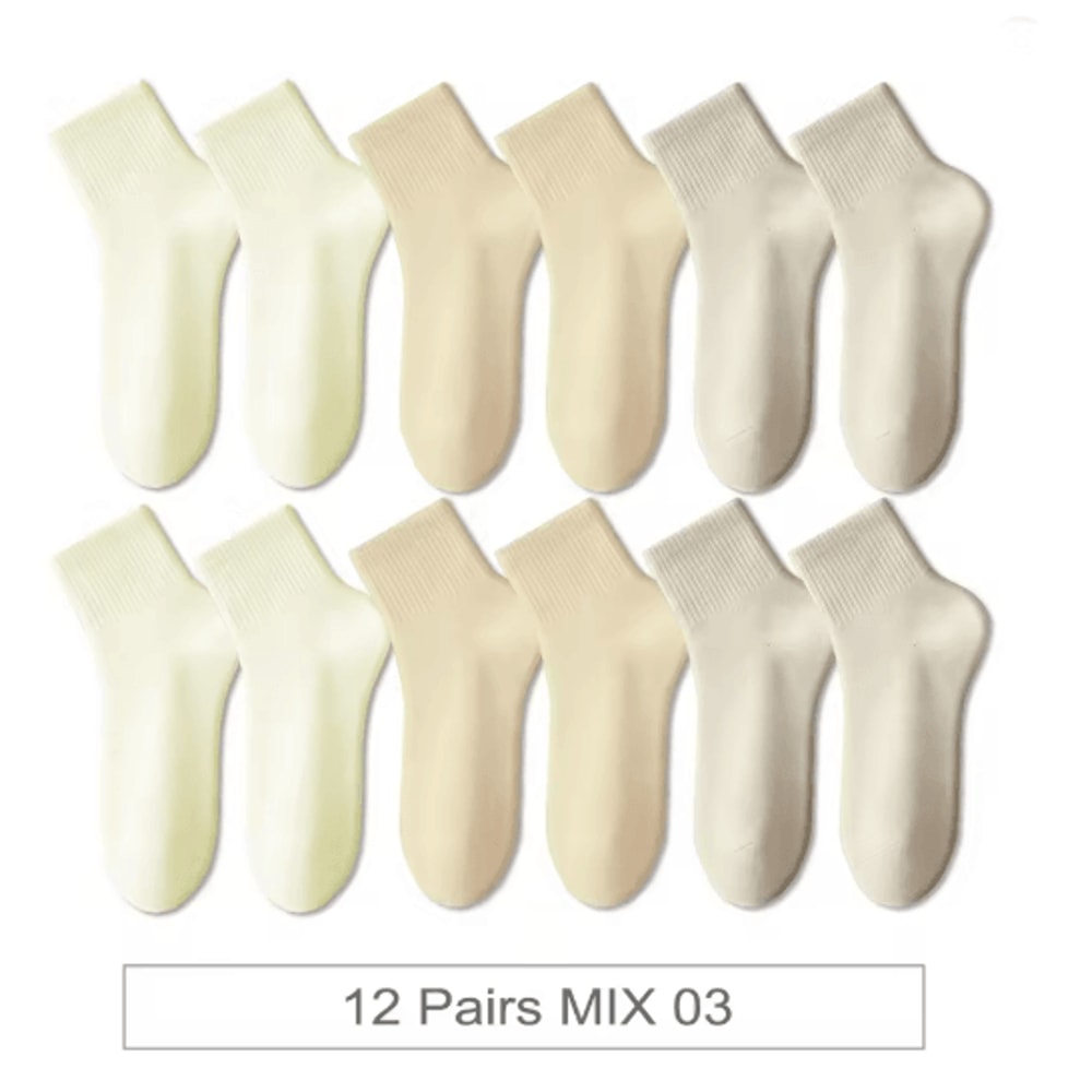 ColorStep Cotton Ankle Socks Breathable Everyday Socks 12 Pairs 5