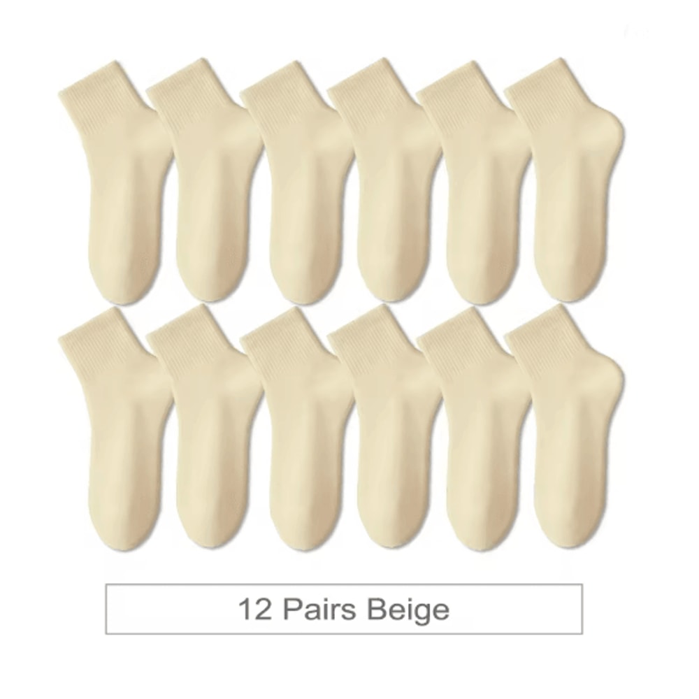 ColorStep Cotton Ankle Socks Breathable Everyday Socks 12 Pairs 8
