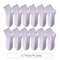 ColorStep Cotton Ankle Socks Breathable Everyday Socks 12 Pairs 18