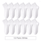 ColorStep Cotton Ankle Socks Breathable Everyday Socks 12 Pairs 19