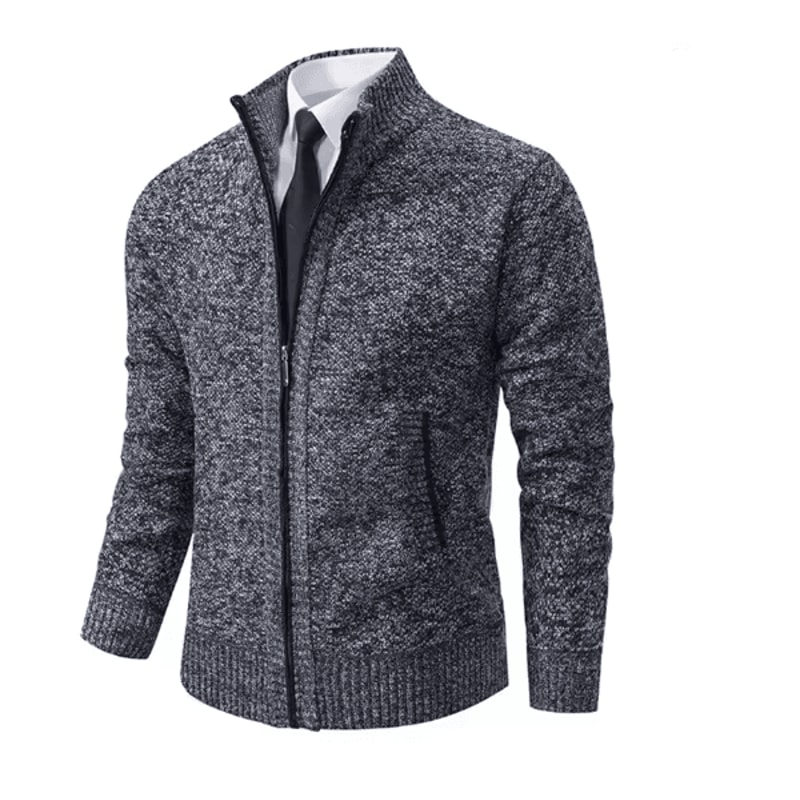 WarmGuard Mens Fleece Zip Up Jacket Stand Collar Casual Sports Coat 9