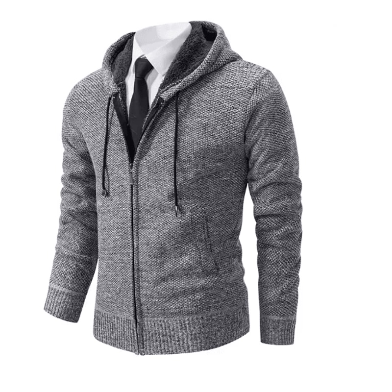WarmGuard Mens Fleece Zip Up Jacket Stand Collar Casual Sports Coat 10