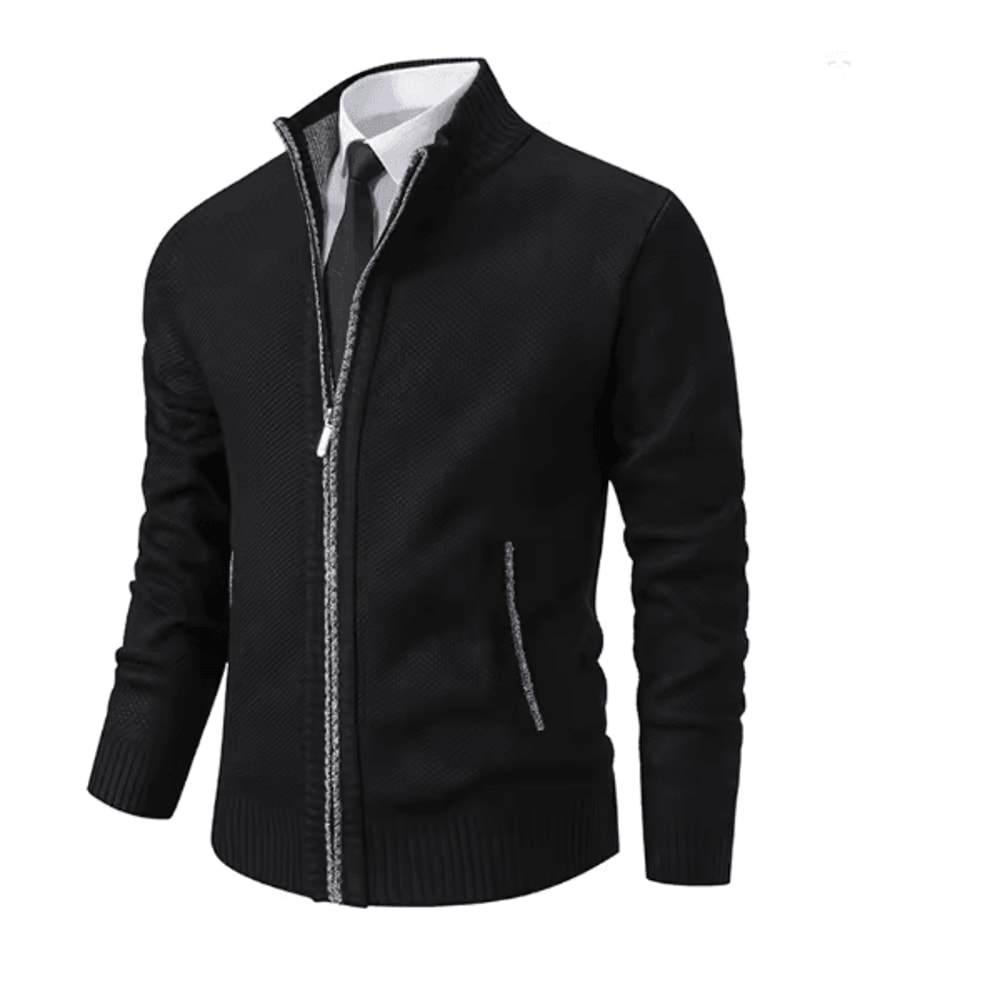 WarmGuard Mens Fleece Zip Up Jacket Stand Collar Casual Sports Coat 6