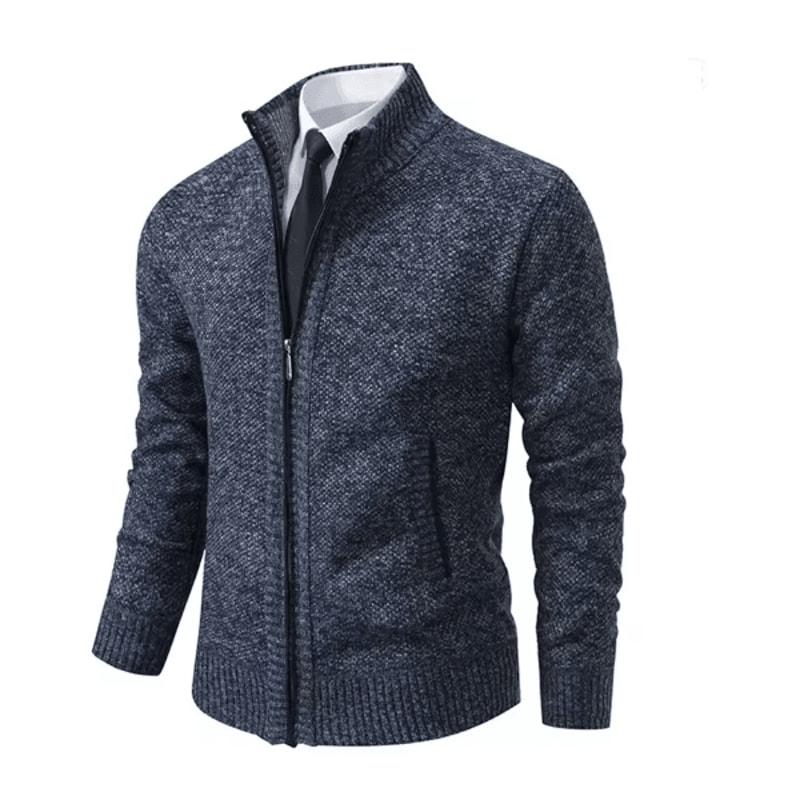 WarmGuard Mens Fleece Zip Up Jacket Stand Collar Casual Sports Coat 8