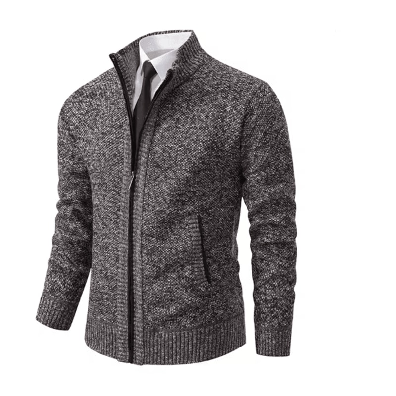 WarmGuard Mens Fleece Zip Up Jacket Stand Collar Casual Sports Coat 12