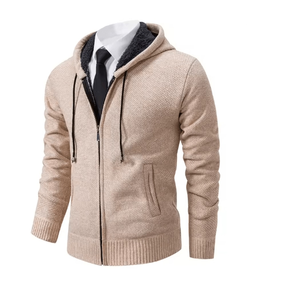 WarmGuard Mens Fleece Zip Up Jacket Stand Collar Casual Sports Coat 16