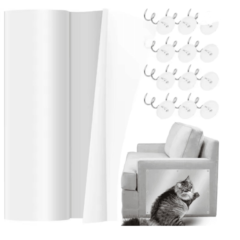 ClearGuard Cat Scratch Deterrent Tape Furniture Protection Film 4