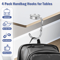 foldease portable bag hanger folding handbag hook table purse holder