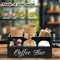 Wooden Coffee Bar Organizer Coffee Rack With Storage Compartments 1