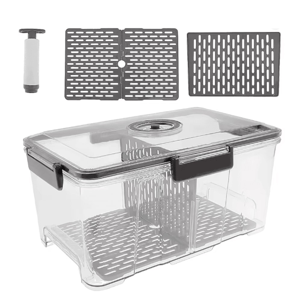 Airtight Bread Box With Vacuum Pump Freshness Keeper Container 5