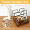 Metal Napkin Holder With Weighted Base For Kitchen Countertop 1
