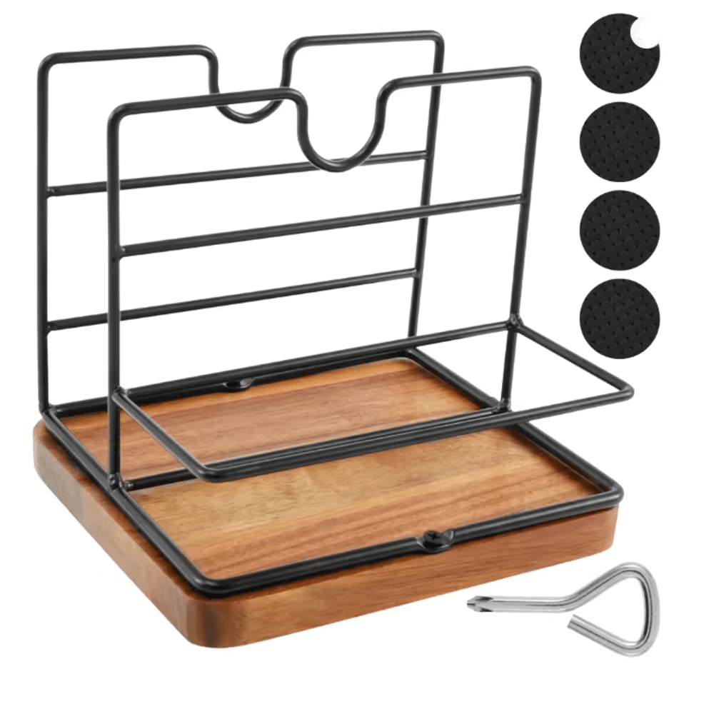 Metal Napkin Holder With Weighted Base For Kitchen Countertop 3