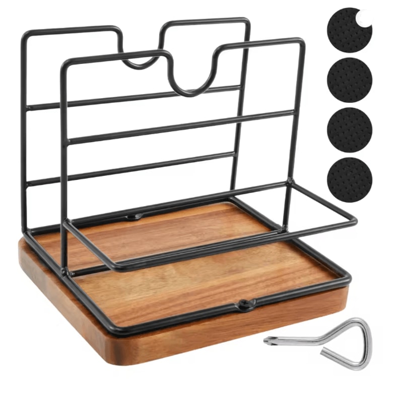 Metal Napkin Holder With Weighted Base For Kitchen Countertop 3