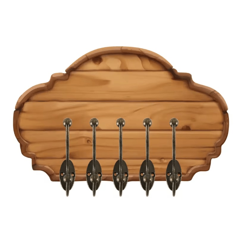 Retro Copper Dual Coat Hooks Wall Mounted Heavy Duty Rack 5 Pack 3