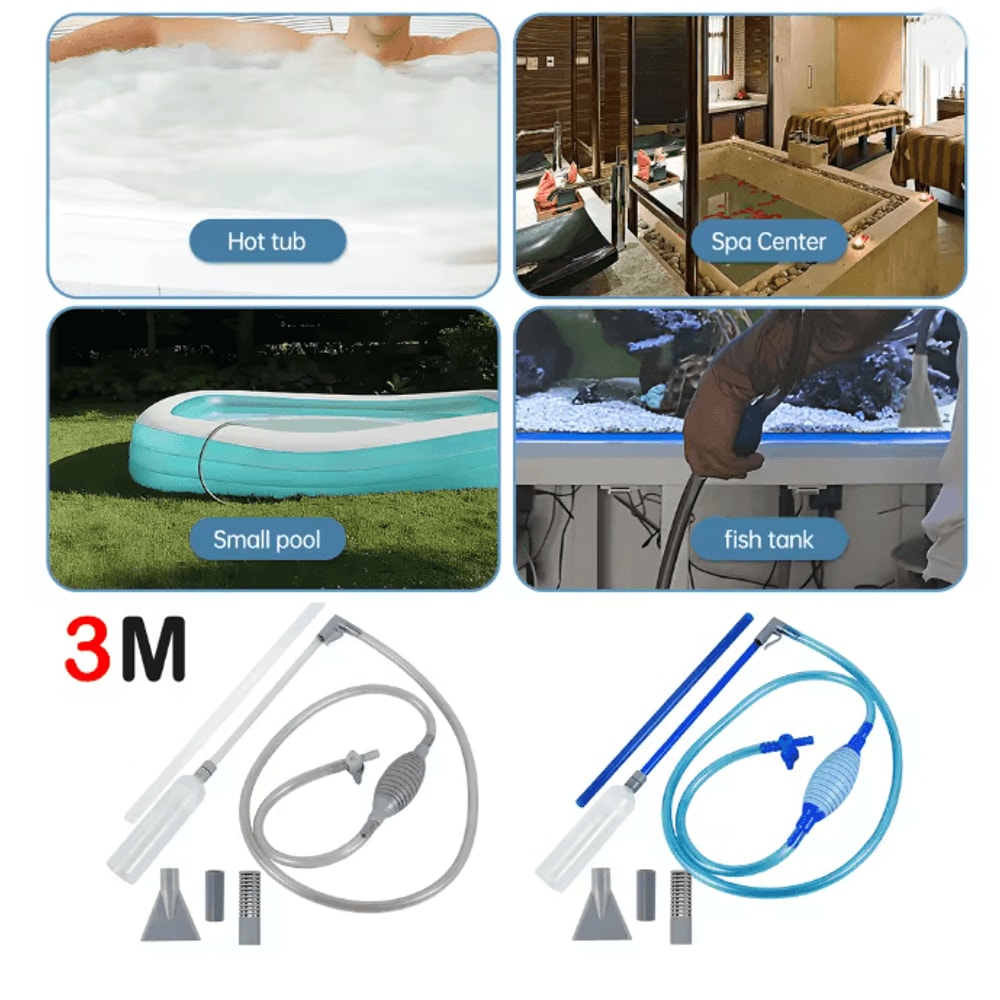 Manual Hot Tub Vacuum Cleaner Handheld Spa And Pool Cleaner 0