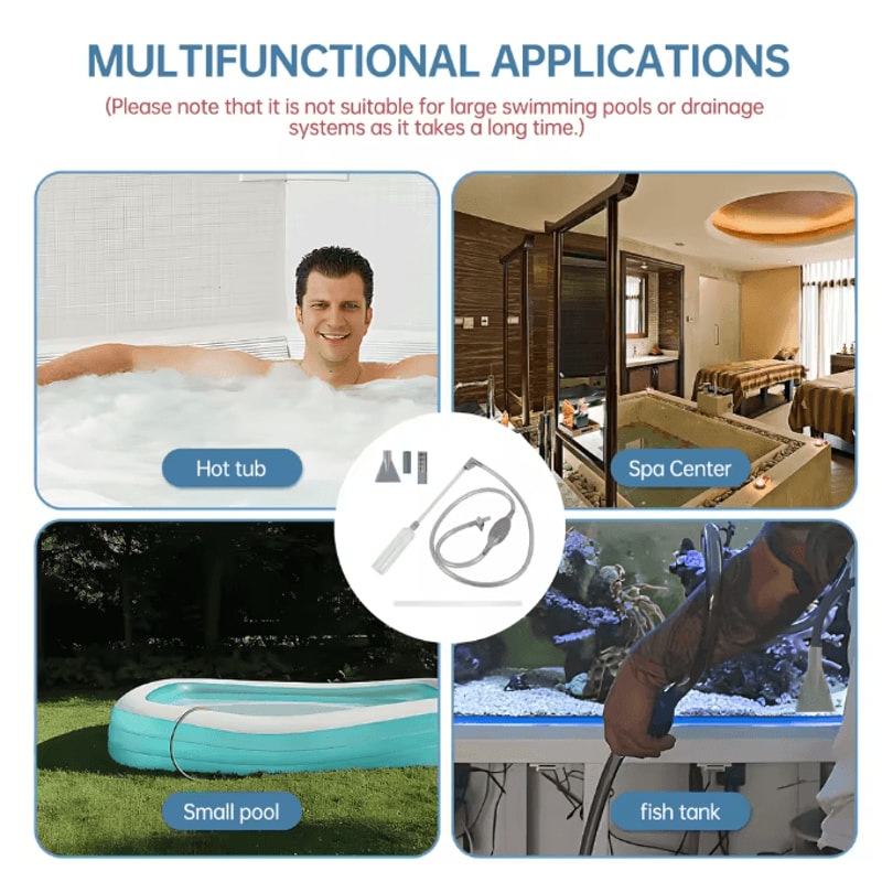 Manual Hot Tub Vacuum Cleaner Handheld Spa And Pool Cleaner 3