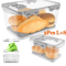 Airtight Bread Box With Time Recording Clear Bread Storage Container 0