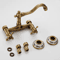 Retro Brass Dual Lever Bathroom And Kitchen Mixer Faucet 2