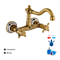 Retro Brass Dual Lever Bathroom And Kitchen Mixer Faucet 3