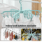 Foldable Sock Drying Rack With 24 Clips Portable Laundry Hanger 4