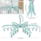 Foldable Sock Drying Rack With 24 Clips Portable Laundry Hanger 2