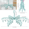 Foldable Sock Drying Rack With 24 Clips Portable Laundry Hanger 2