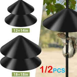 wrap around squirrel baffle bird feeder pole guard 12 or 18 inch