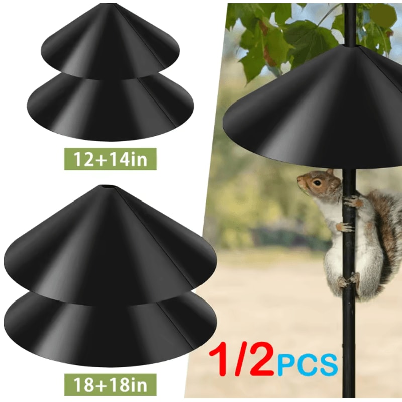 Wrap Around Squirrel Baffle Bird Feeder Pole Guard 12 Or 18 Inch 0