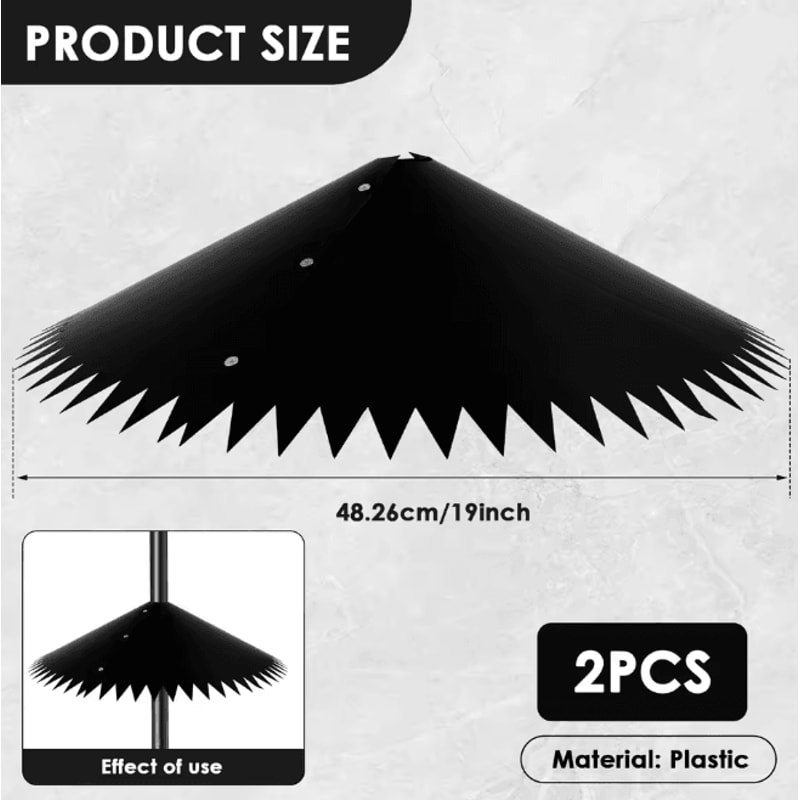 Wrap Around Squirrel Baffle Bird Feeder Pole Guard 12 Or 18 Inch 5