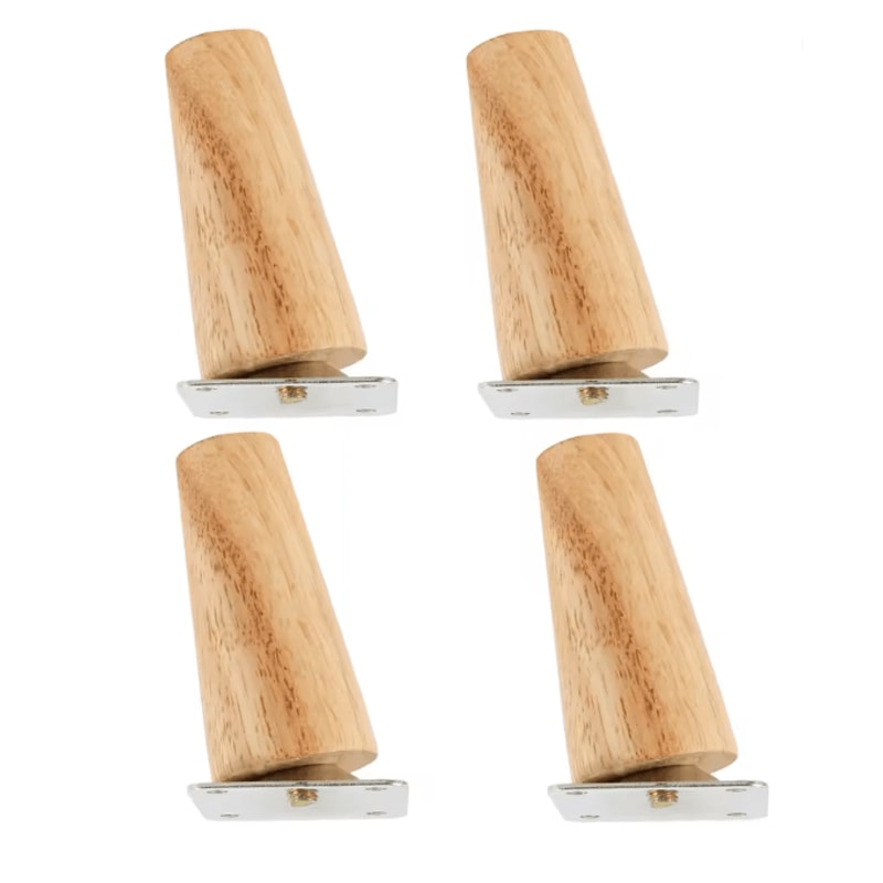 Solid Wood Furniture Legs Replacement Feet Set Of 4 3