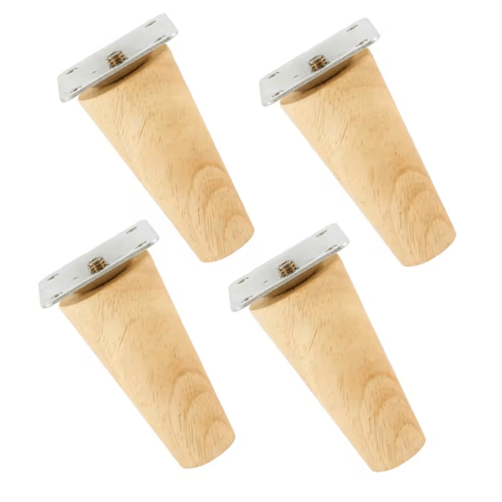 Solid Wood Furniture Legs Replacement Feet Set Of 4 4