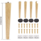 Solid Wood Furniture Legs Replacement Feet Set Of 4 10