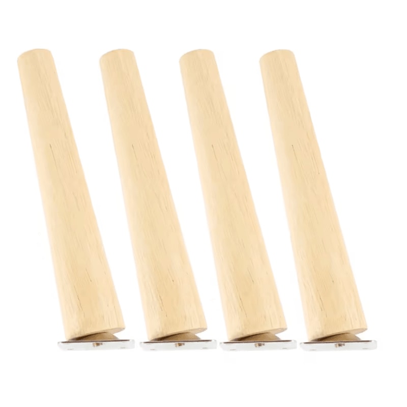 Solid Wood Furniture Legs Replacement Feet Set Of 4 6