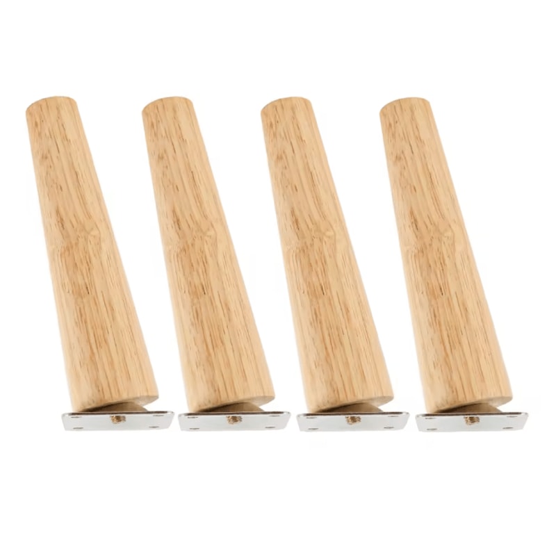 Solid Wood Furniture Legs Replacement Feet Set Of 4 8