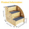 Anti Slip Dog Stairs For Small Dogs And Cats 3 Tier Pet Steps 4