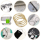 Metal Shower Curtain Rings Rustproof Smooth Glide Hooks 24 Pack 1