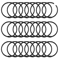 Metal Shower Curtain Rings Rustproof Smooth Glide Hooks 24 Pack 4