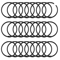 Metal Shower Curtain Rings Rustproof Smooth Glide Hooks 24 Pack 4