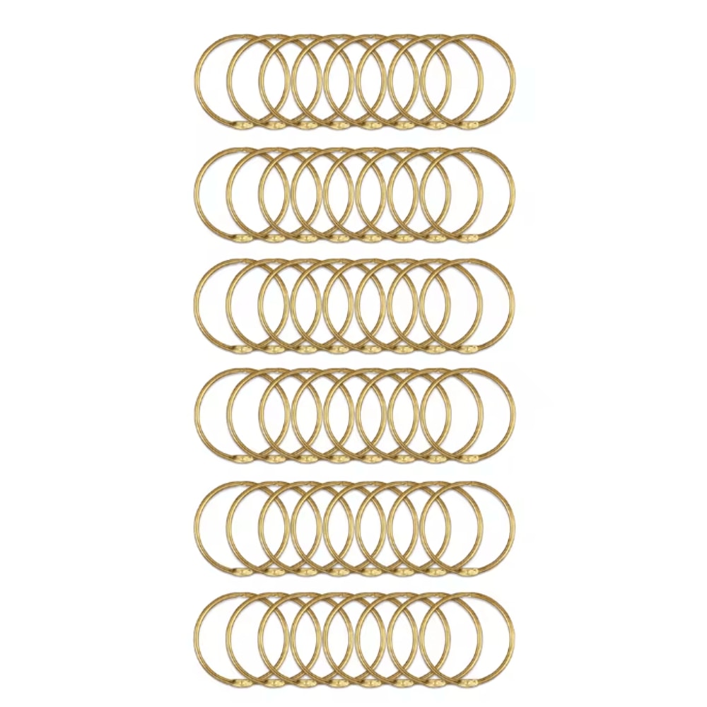 Metal Shower Curtain Rings Rustproof Smooth Glide Hooks 24 Pack 6