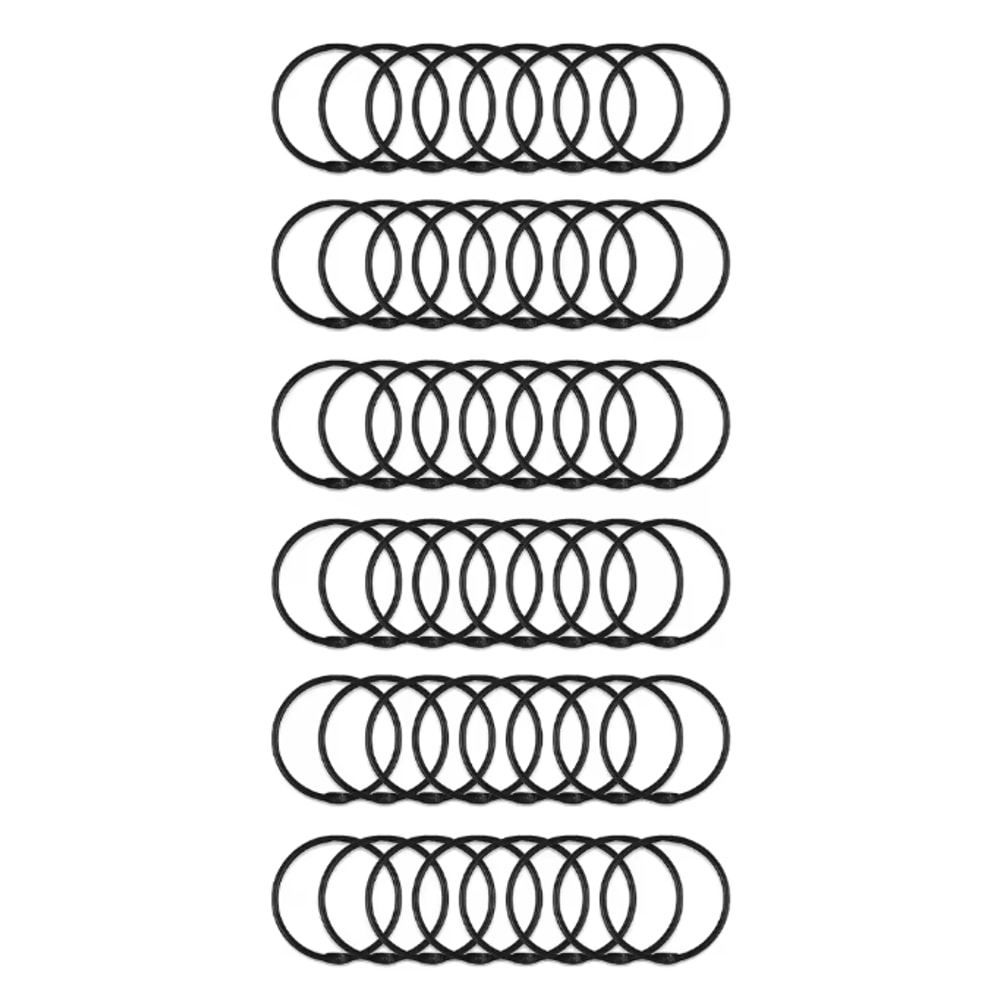 Metal Shower Curtain Rings Rustproof Smooth Glide Hooks 24 Pack 7