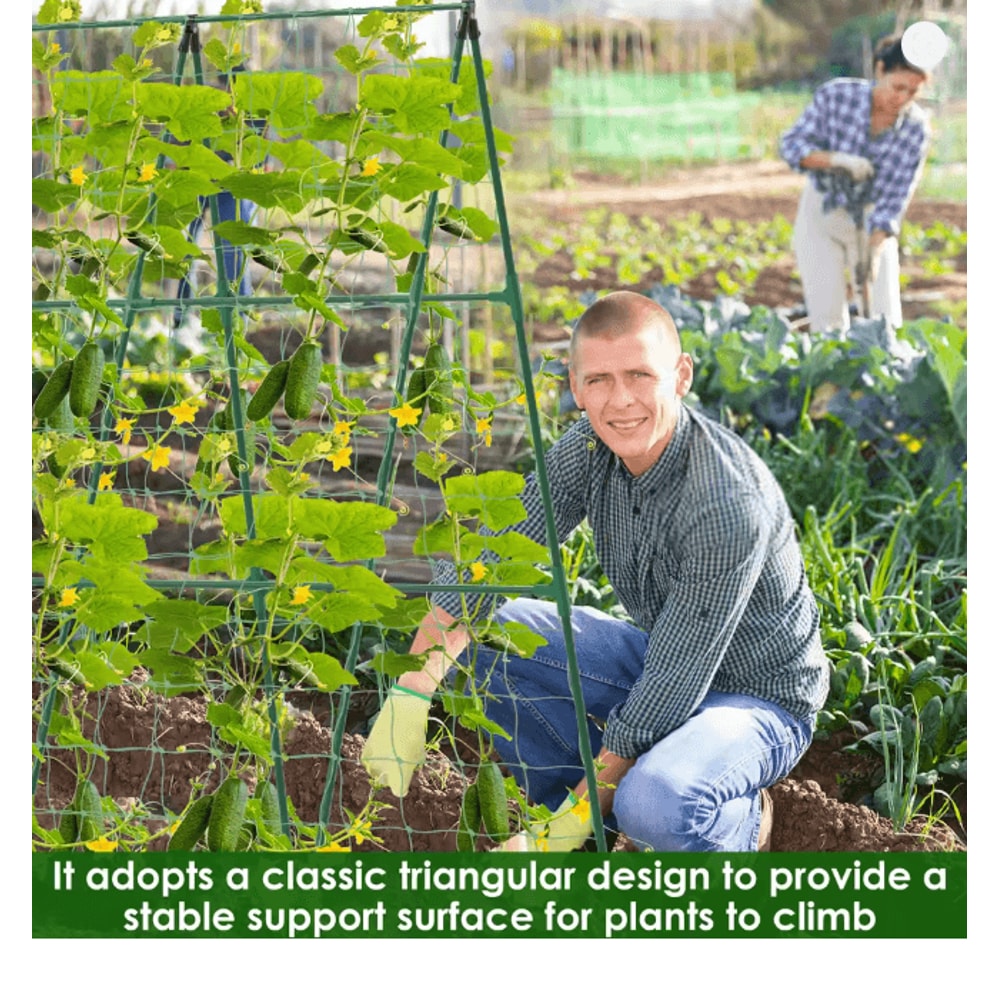 A Frame Garden Plant Trellis For Cucumber Tomato And Climbing Vegetables 1