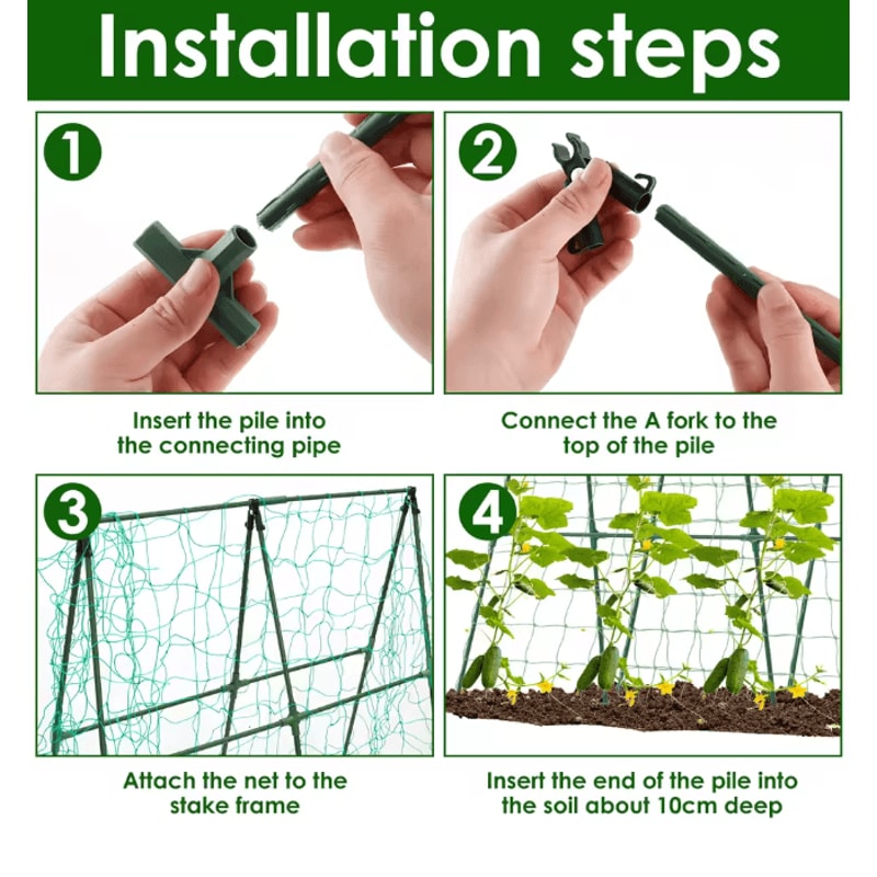 A Frame Garden Plant Trellis For Cucumber Tomato And Climbing Vegetables 3