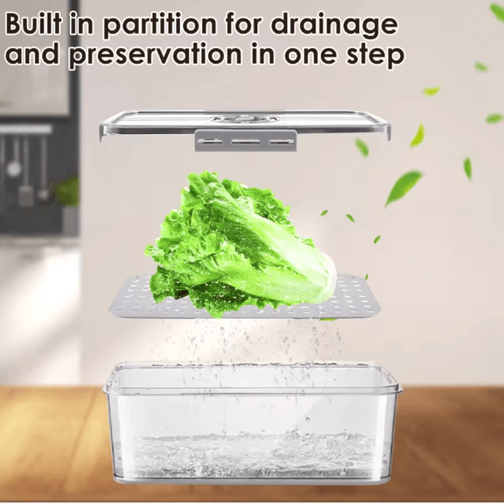 Airtight Bread Box Food Sealing Container With Time Recording 1