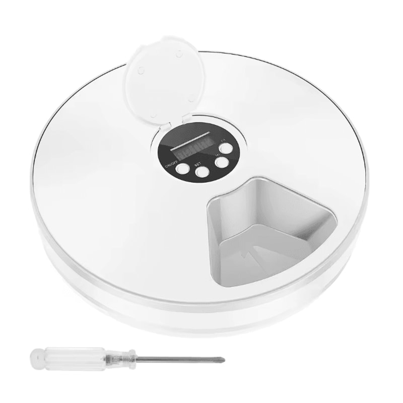 Automatic Pet Feeder With Timer 6 Meal Smart Food Dispenser 5