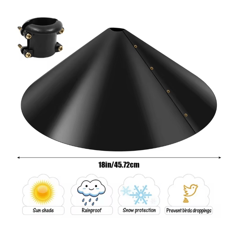 Wrap Around Squirrel Baffle 18 Inch Bird Feeder Pole Guard 2 Pack 1